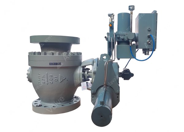 10" 900磅 电液联动硬密封耐磨C型球阀